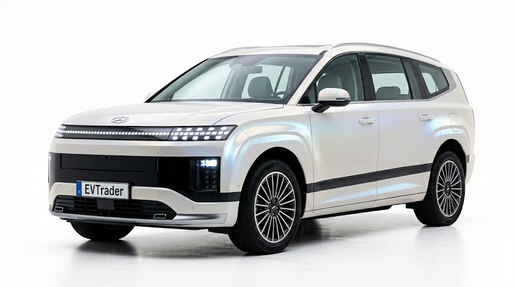 Zijaanzicht van elektrische Hyundai Ioniq 9 – Ontdek onze zakelijke Operational Lease Deals bij EVTrader®