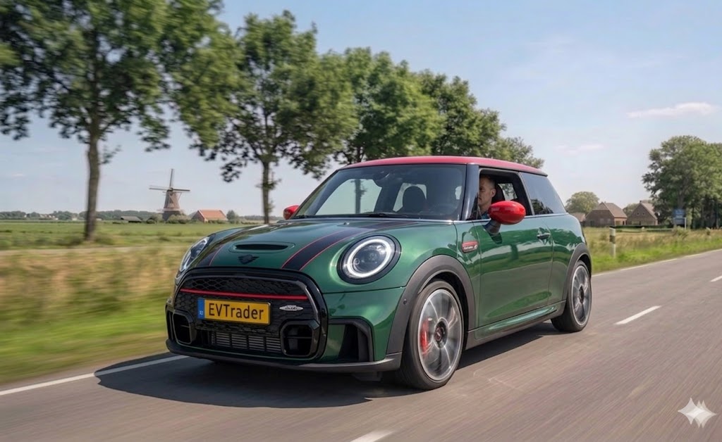 Mini Joh Cooper Works Electric op de weg - EVTrader® Leasing