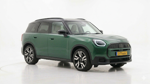 Zijaanzicht van elektrische Mini Countryman – Ontdek onze zakelijke Operational Lease Deals bij EVTrader®