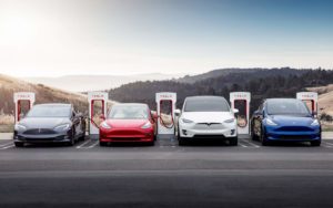 Tesla laden aan Supercharger