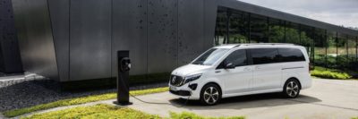 Electric Mercedes-Benz EQV charging